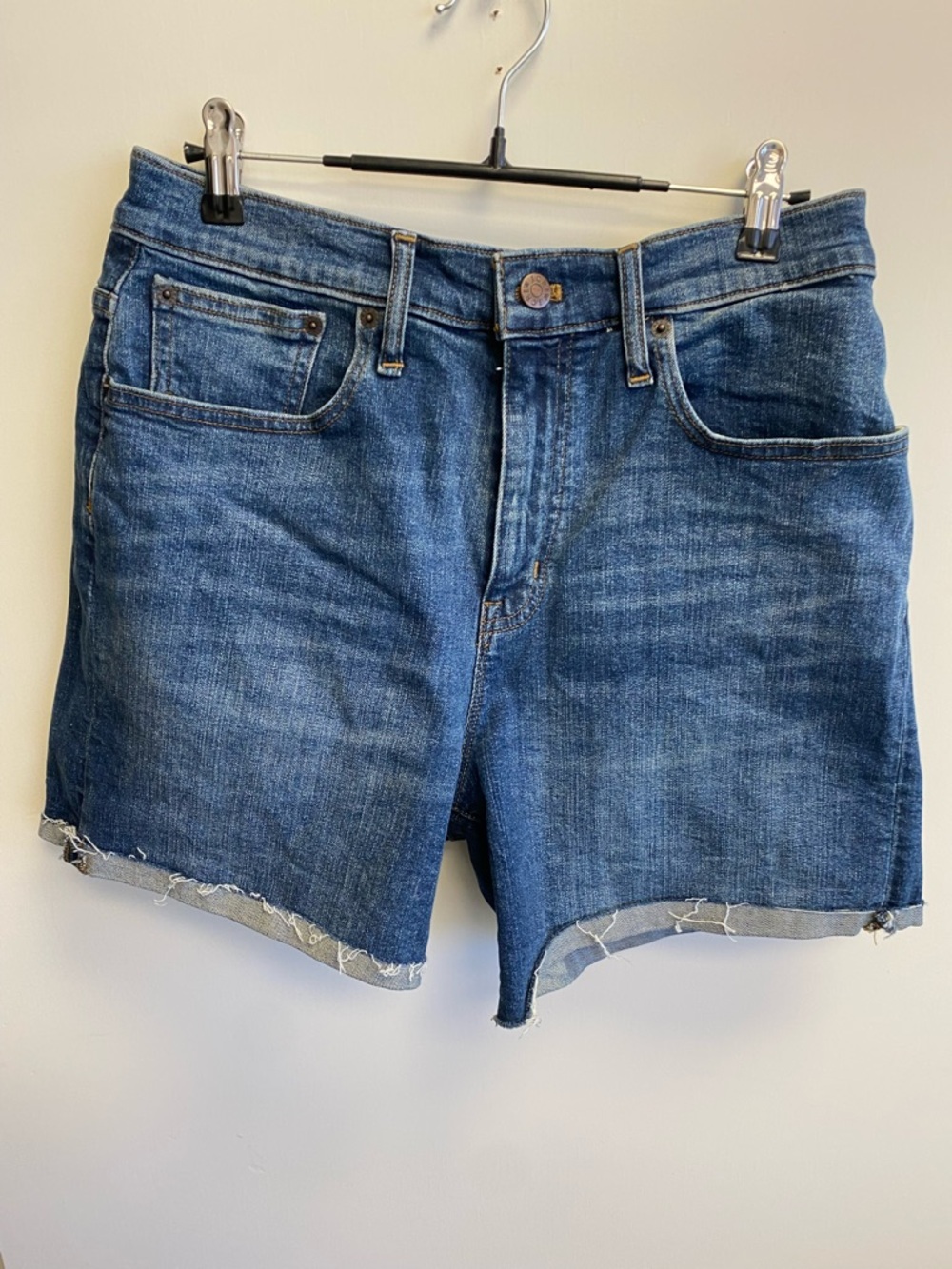 J. Crew Dark Blue Denim Jeans with Copper Button